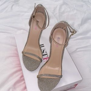 Gold heels from JustFab
